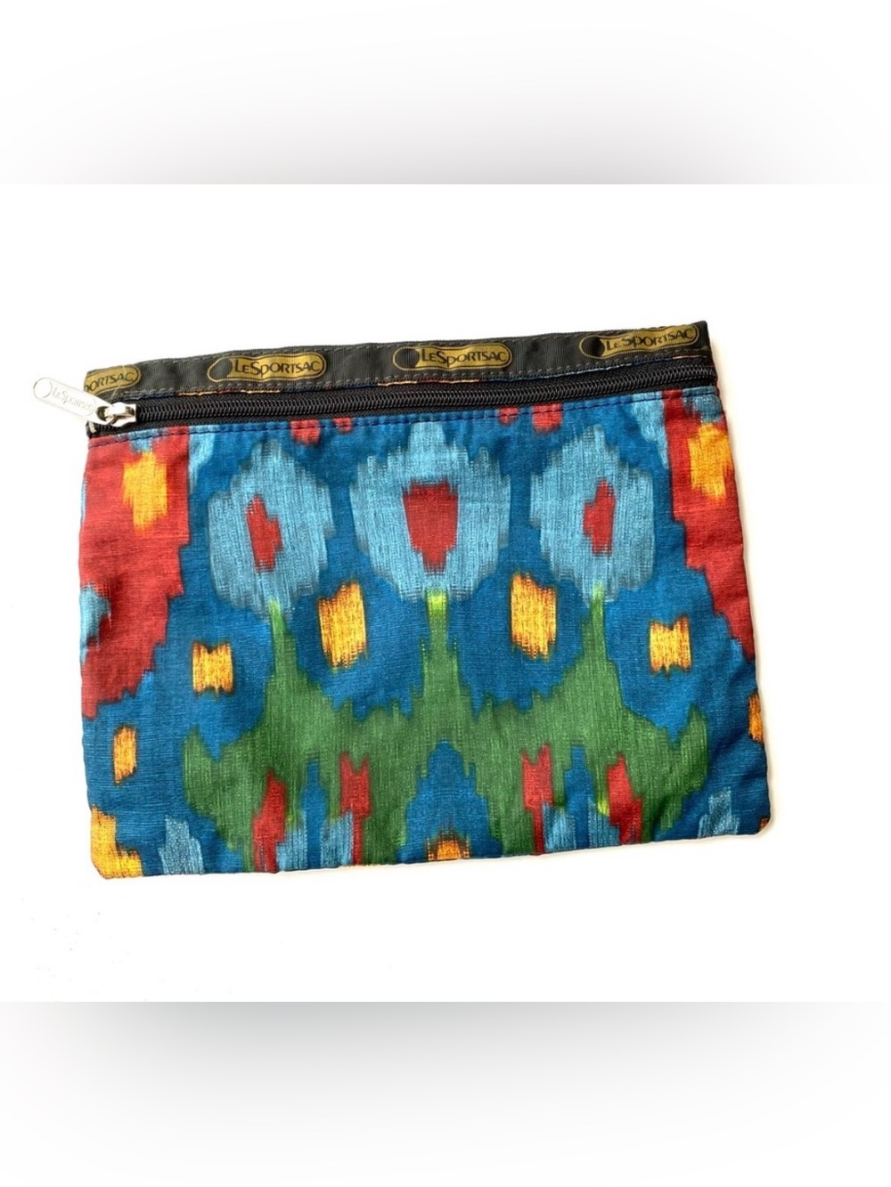 LeSportsac Ikat Print Multicolor Zip Pouch